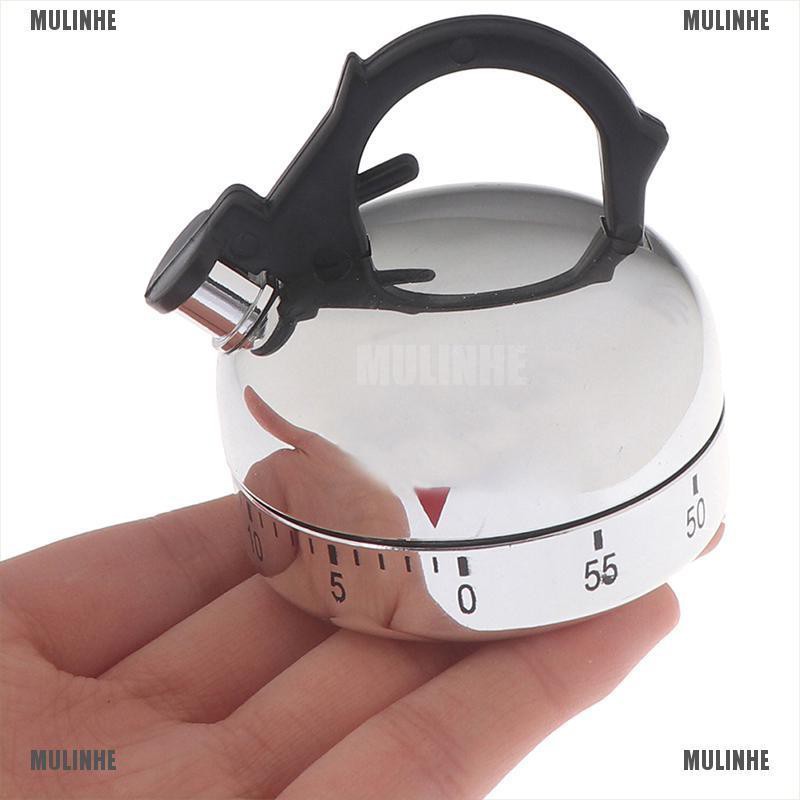 Đồng hồ hẹn giờ nấu ăn 60 phút hình ấm trà độc đáo tiện lợi