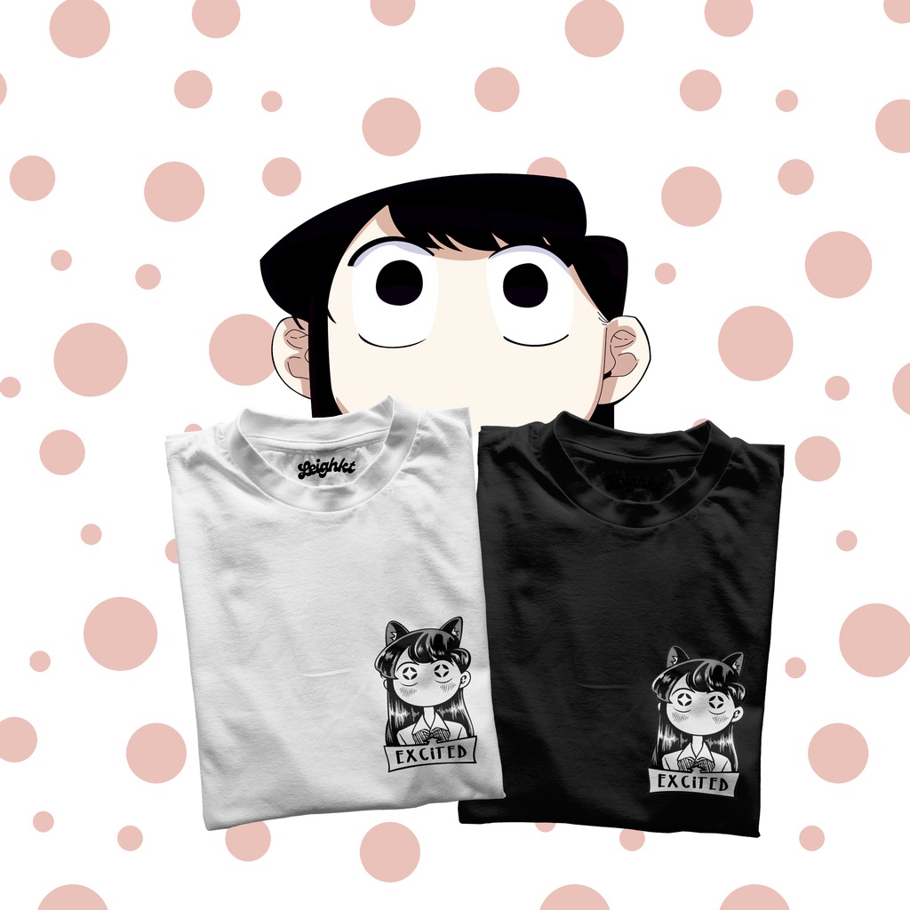 Áo thun in hình Komi Excited Pocket Anime độc đẹp