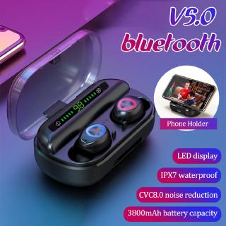 Bluetooth 5.0 Headset TWS Wireless Mini Earbuds 5D Stereo Bass In Ear Headphones