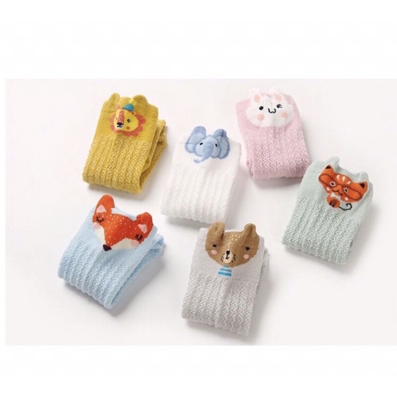 Vớ Cotton Mỏng Cao Qua Gối Phối Lưới Đính Nơ to Thời Trang Mùa Hè Cho Bé Gái Sơ Sinh 0-24 Tháng Tuổi