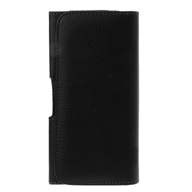 Túi đựng điện thoại đeo thắt lưng màu đen có khoá kẹp tiện dụng dành cho Iphone Samsung Huawei Xiaomi