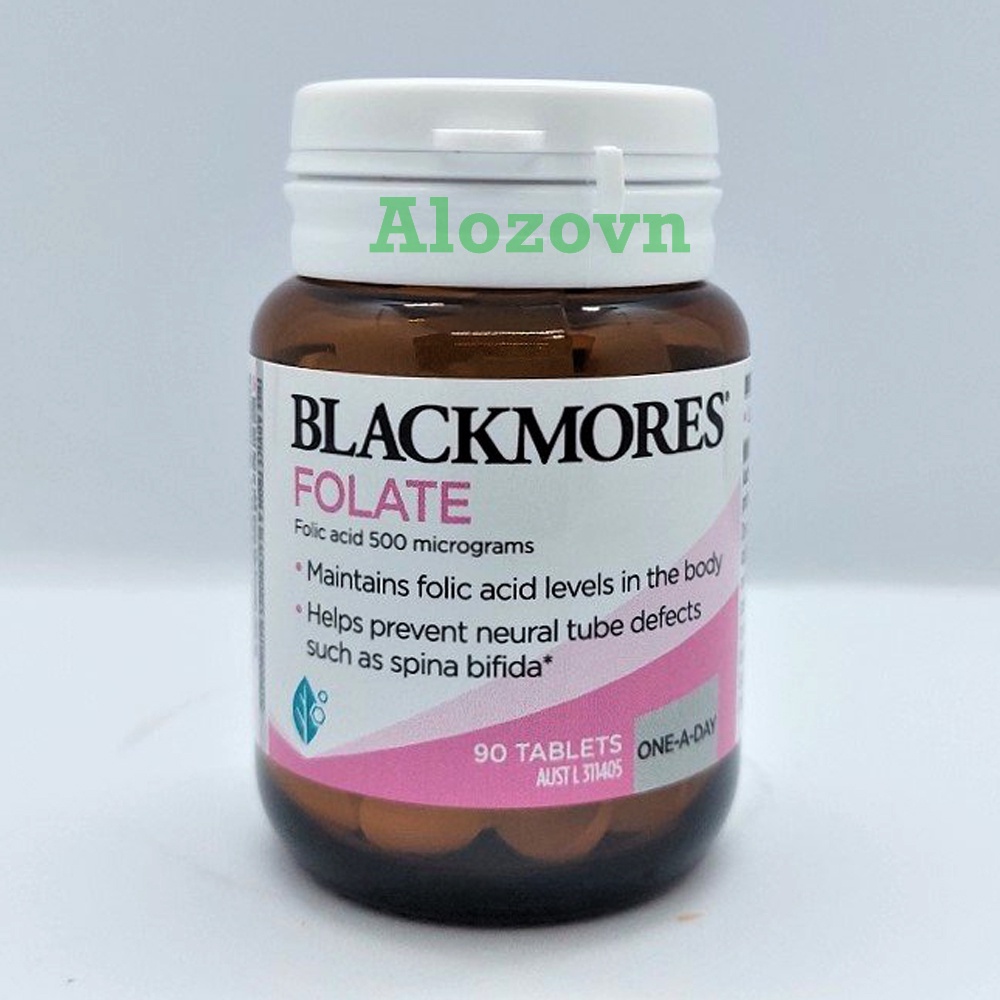 Viên Uống Bổ Sung Axit Folic Cho Mẹ Bầu Blackmores Folate Úc, 90 viên