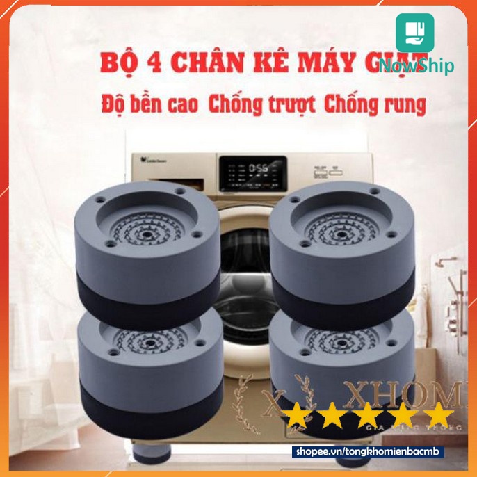 SET 4 Đế chân chống rung máy giặt, tủ lạnh