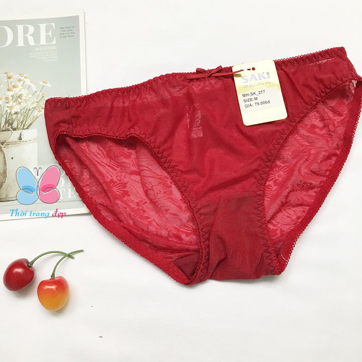 Quần lót nữ thun bông ép Saki - QL277