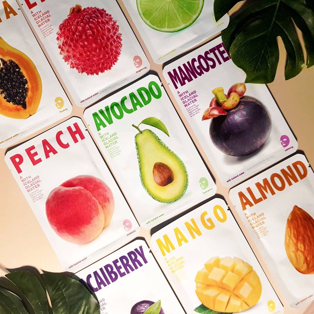 Mặt nạ giấy tinh chất trái cây She's Lab The Iceland Fruits Series Mask 20g