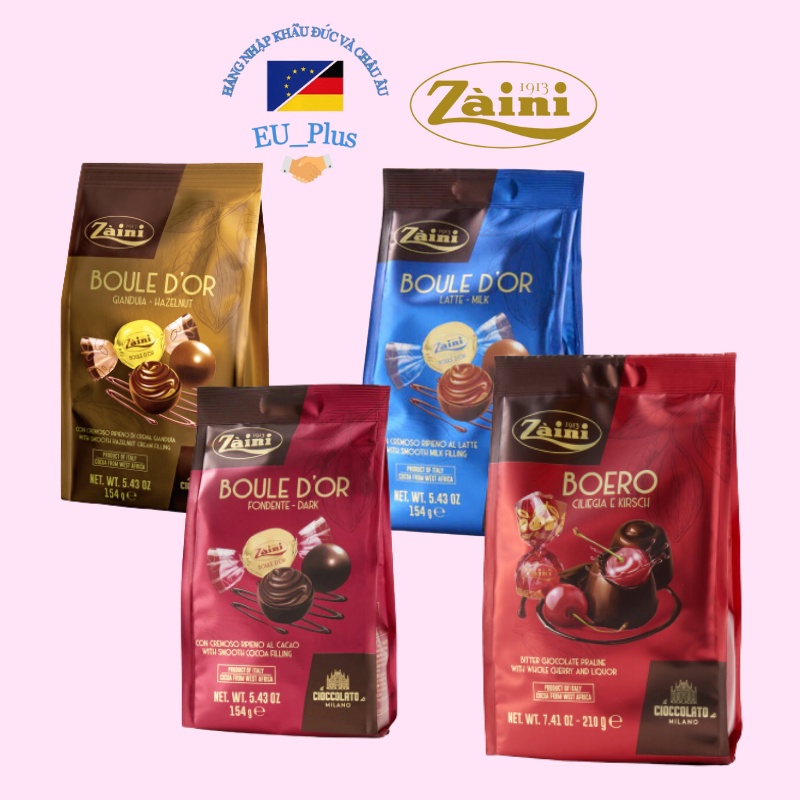 Socola Zàini YTALY - Đủ vị Socola sữa/ Socola Đắng