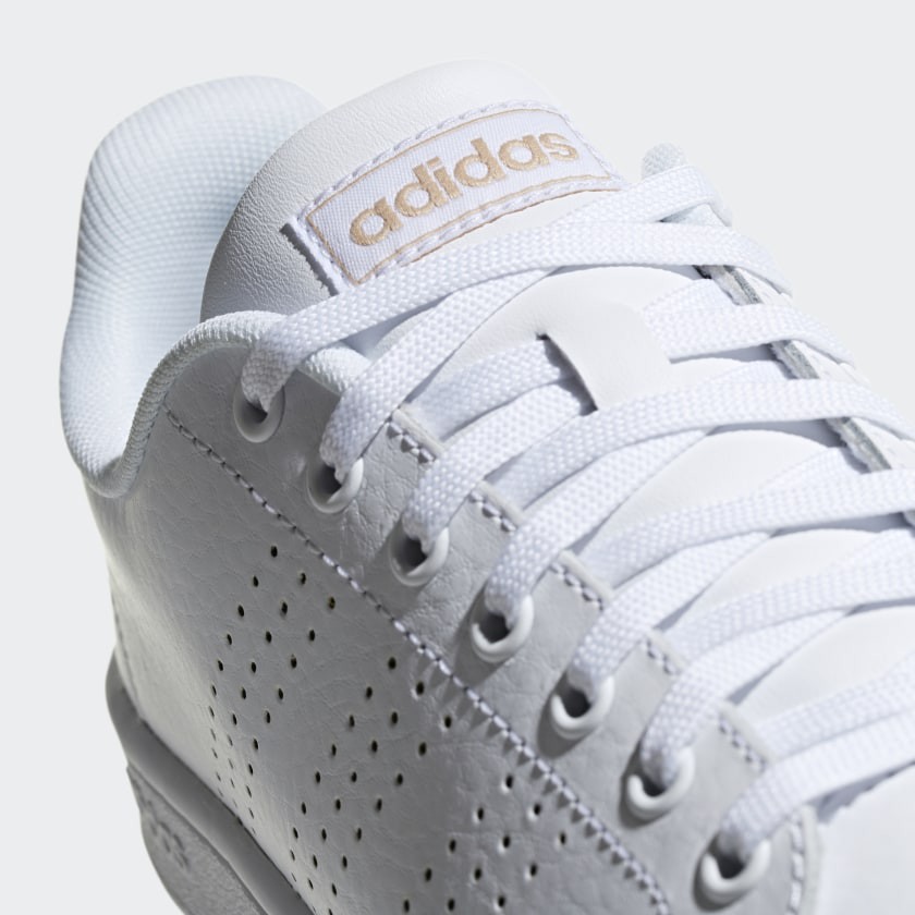 (100% chính hãng Adidas) Giày Adidas Advantage "Cloud White/Copper Metallic" Nam Nữ