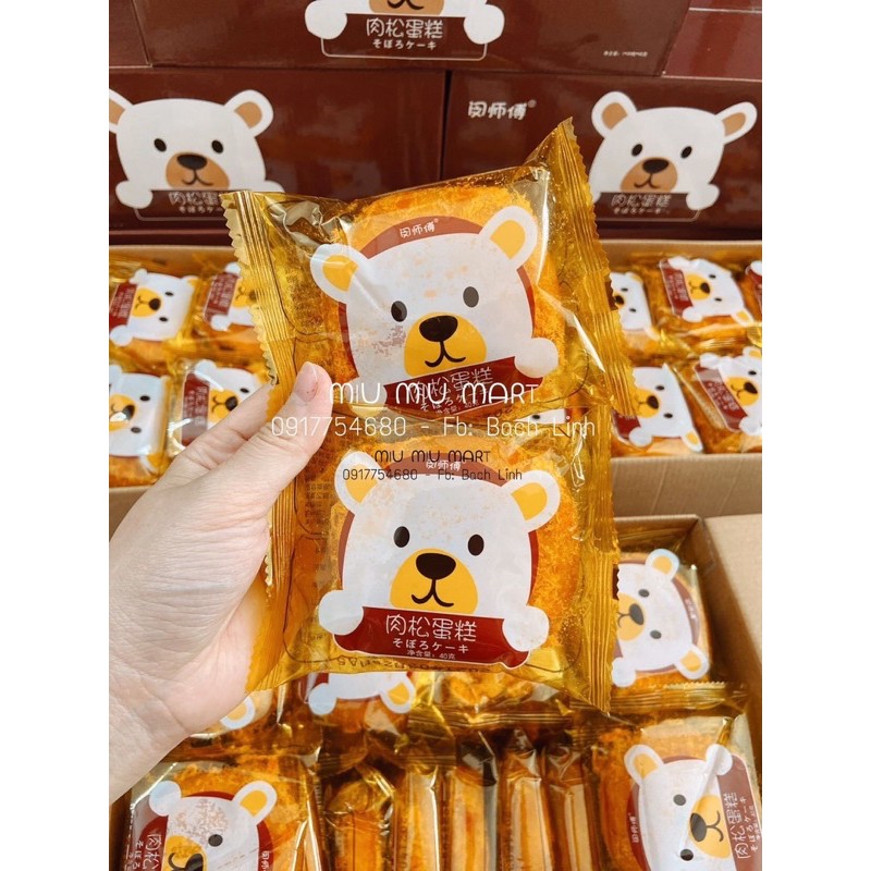 bánh ruốc gấu hộp 1,5kg - 30c