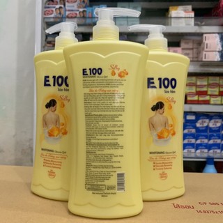 SỮA TẮM E100 SILKY vàng 1,2ML và 800ML