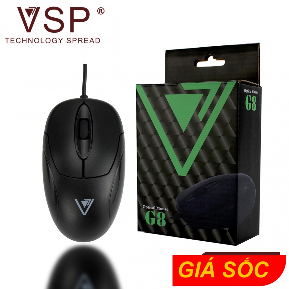 Chuột máy tính Vision G8 - Chính hãng VSP bảo hành 24 tháng 01 đổi 01