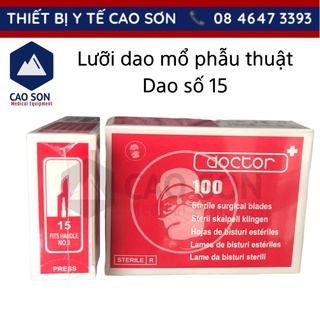 Lưỡi dao mổ số 15 hộp 100