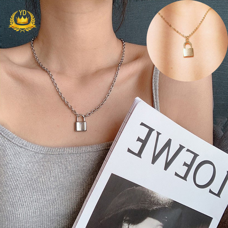 vòng cổ Hợp Kim Mặt Ổ Khóa Thời Trang Cho Nữ