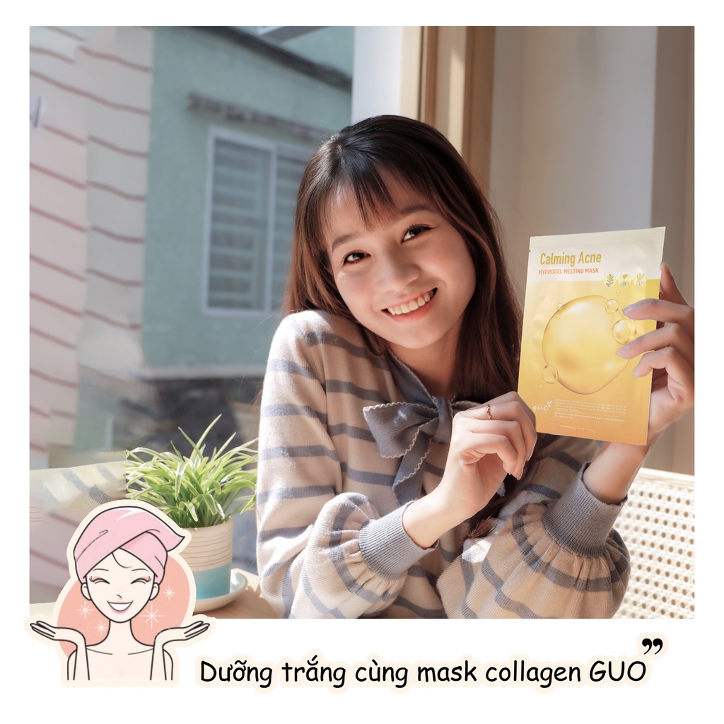 [Mã LTBAUAB9 giảm 7% đơn 99K] Bộ đôi Kem Face đêm + Mask Collagen 4in1 GUO dưỡng trắng hồng mờ thâm sạm se lỗ chân lông