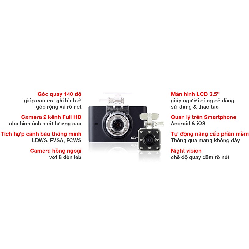 [Hỗ Trợ Lắp Đặt Miễn Phí Tận Nơi] CAMERA HÀNH TRÌNH HÀN QUỐC GNET X2i BẢO HÀNH 12 THÁNG | BigBuy360 - bigbuy360.vn