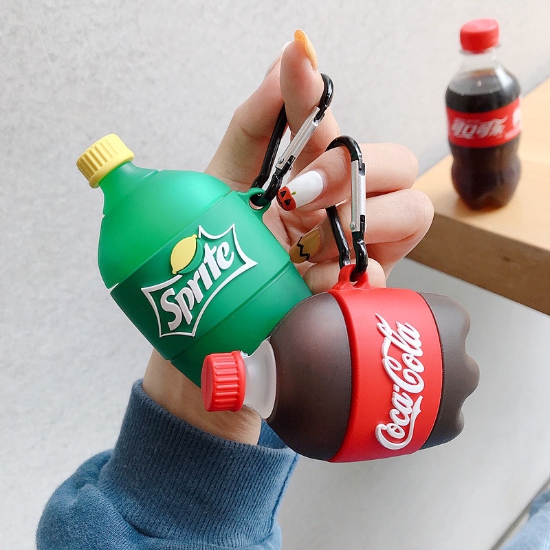 Vỏ bảo vệ tai nghe InPods Airpod mẫu cocacola pesi bảo vệ vỡ do rơi rớt lên đến 99.99%