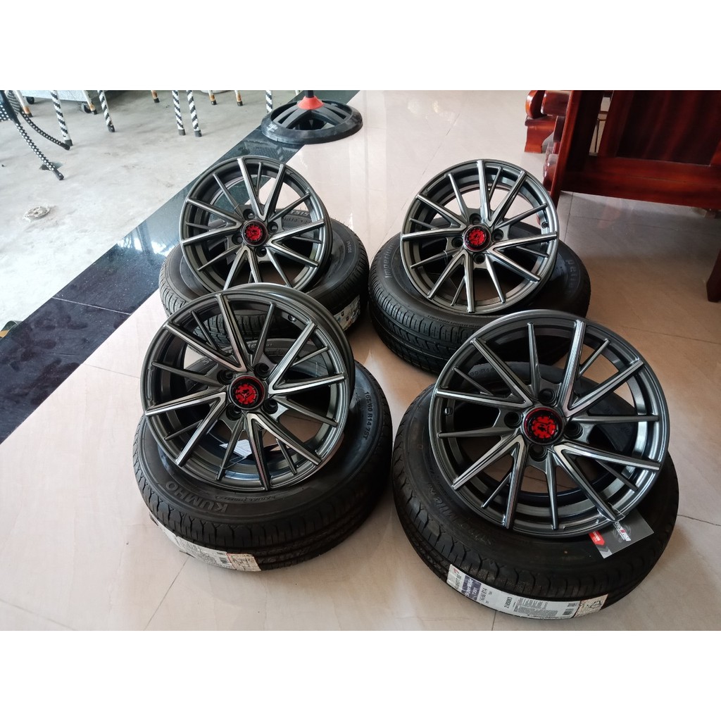 Lazang  mâm 14inch pcd4x100 tại Cầu Xáng - Hóc Môn
