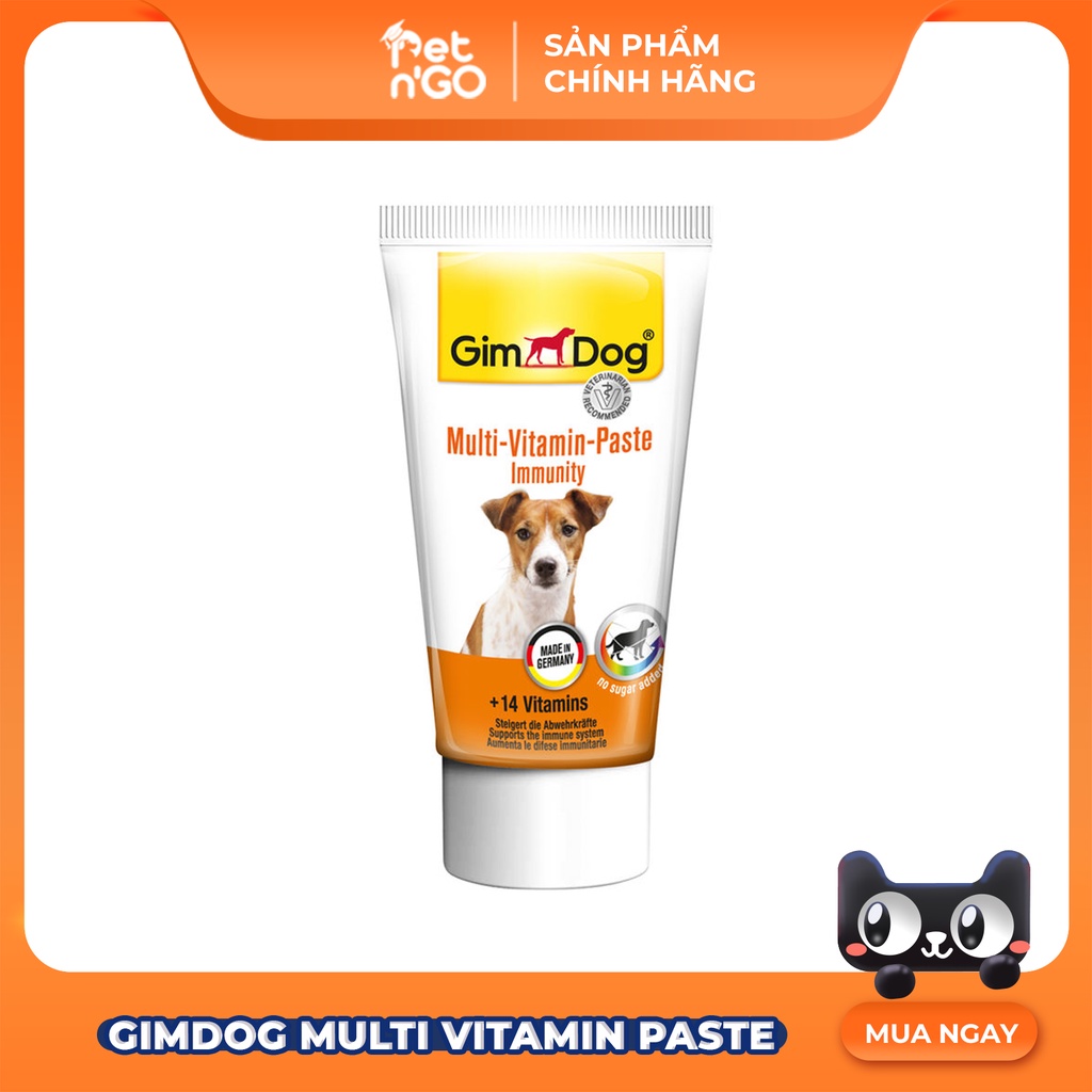Gel Vitamin Tổng Hợp 14 Loại Vitamin Cho Chó - GimDog Multi Vitamin Paste Gel 50g