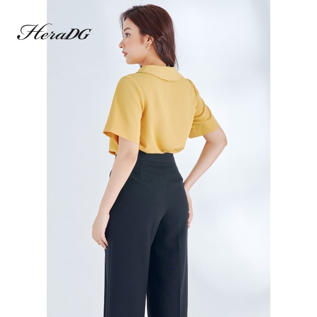 Áo kiểu tay cộc lá cổ to HeraDG - SAKBA011-S