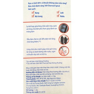 Bàn chải đánh răng Colgate 360/Charcoal Gold/Deep Clean