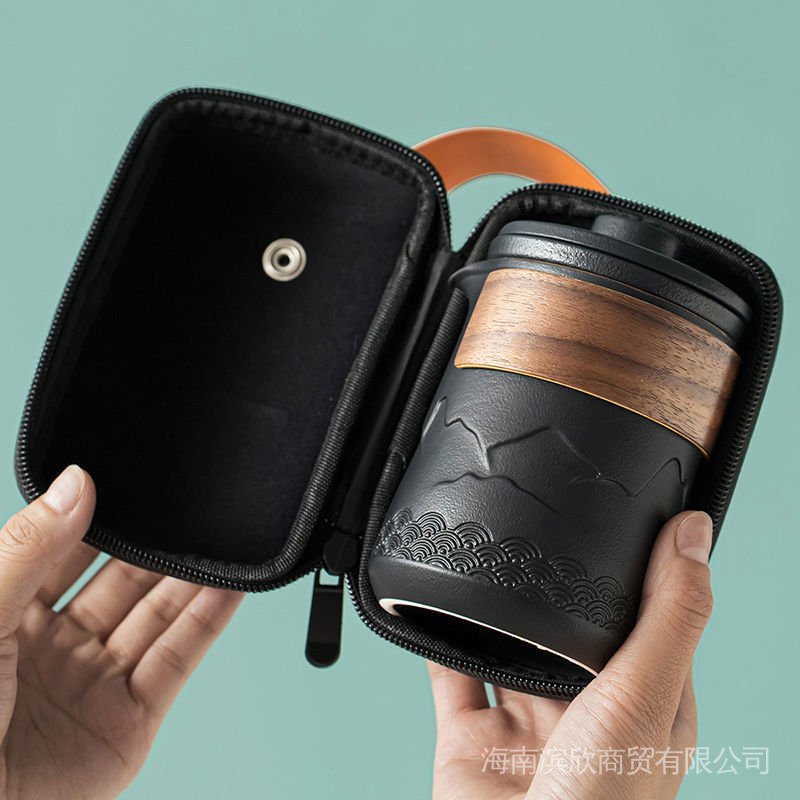 Bộ Dụng Cụ Pha Trà Nhanh Gọn Mang Đi Du Lịch Tiện Dụng
