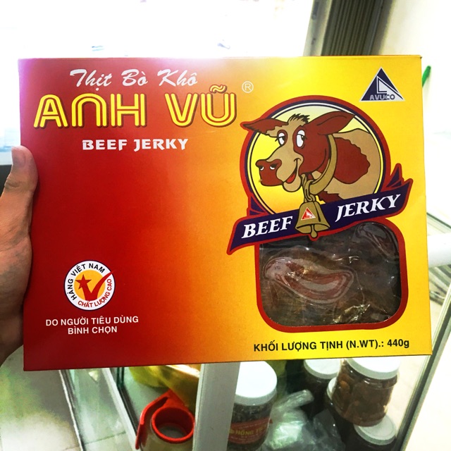 Bò Khô💖FREESHIP💖Giảm 10k cho đơn hàng từ 1 triệu - Bò khô Anh Vũ Đặc sản Quảng Ngãi Miền Trung Việt Nam
