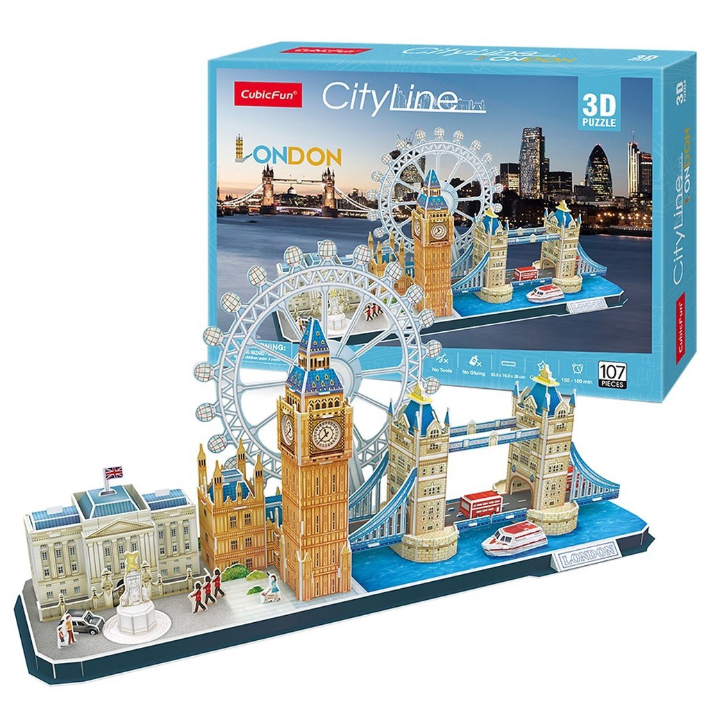 Mô Hình Giấy Lắp Ráp 3D Cubic Fun Cityline London MC253h