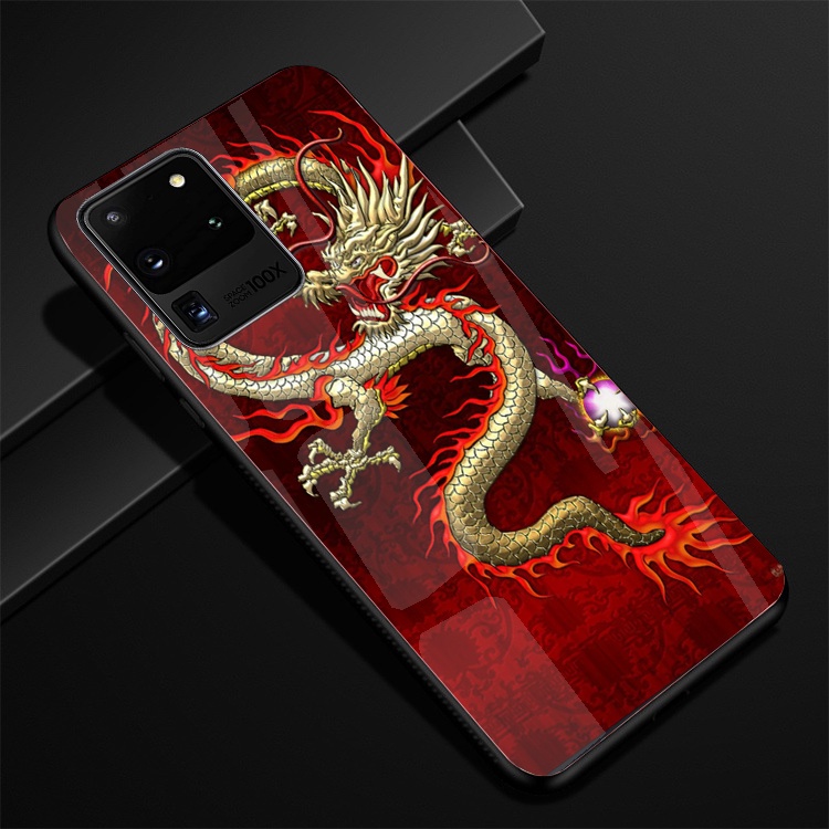 Ốp Lưng Kính SAMSUNG GALAXY S20 ULTRA Hình in 3D sáng bóng cao cấp