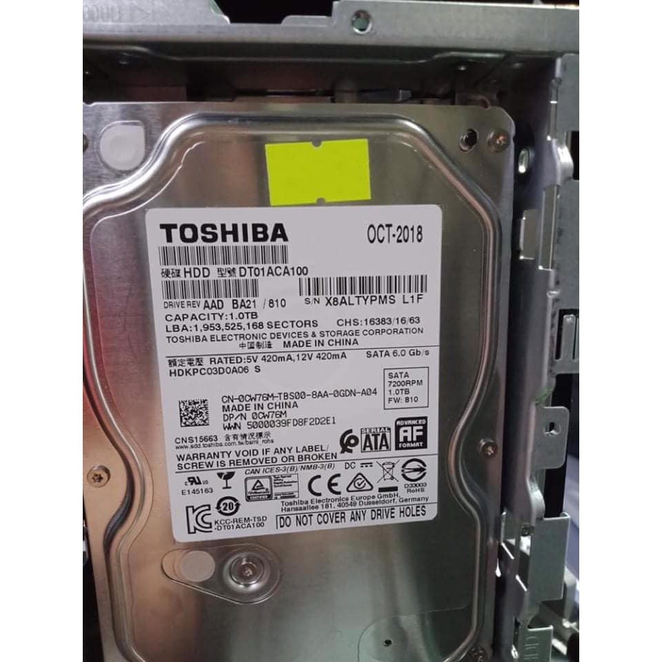 Ổ cứng HDD PC 3,5" 1Tb 500GB 320GB, 250GB,160GB,80GBB Western , Seagate, Toshiba