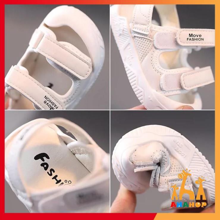 Dép sandal cho bé trai bé gái - Dép Sandal chống vấp quai dán phối lưới đế siêu mềm nhẹ, chống trơn trượt M2106