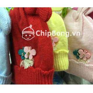 Nón Len Tai Thỏ Cho Bé Gái