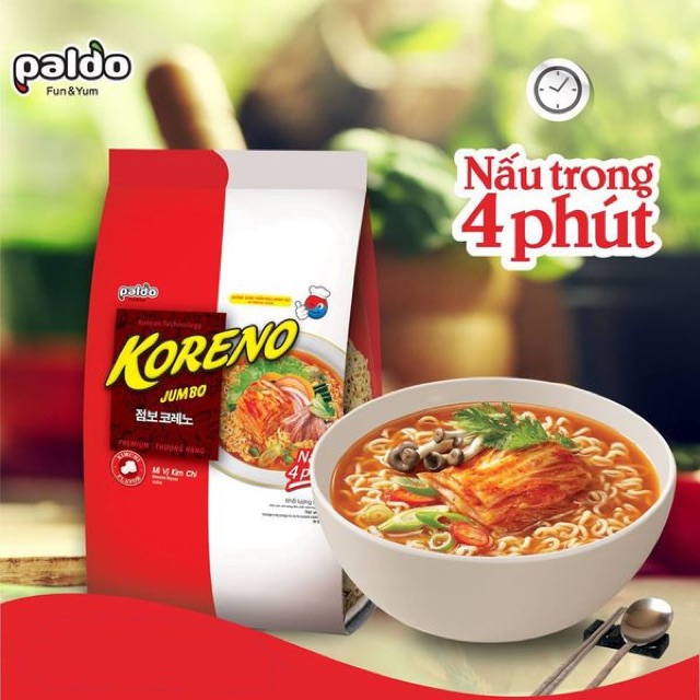 Mỳ Koreno (bịch 10 vắt) - nấu mỳ cay