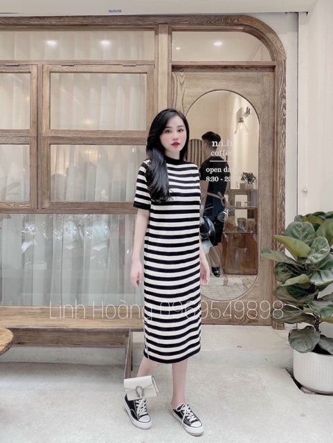 Váy len suông dài cổ xoăn - hàng QC | BigBuy360 - bigbuy360.vn