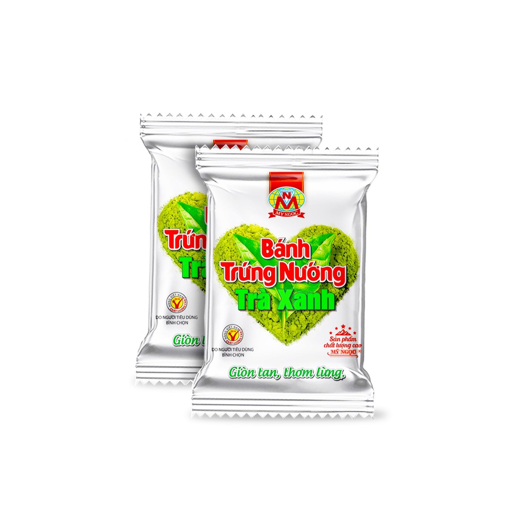1 kg - Bánh trứng nướng TRÀ XANH matcha MỸ NGỌC – My Ngoc _ Baked Egg & MATCHA GREEN TEA Cookie