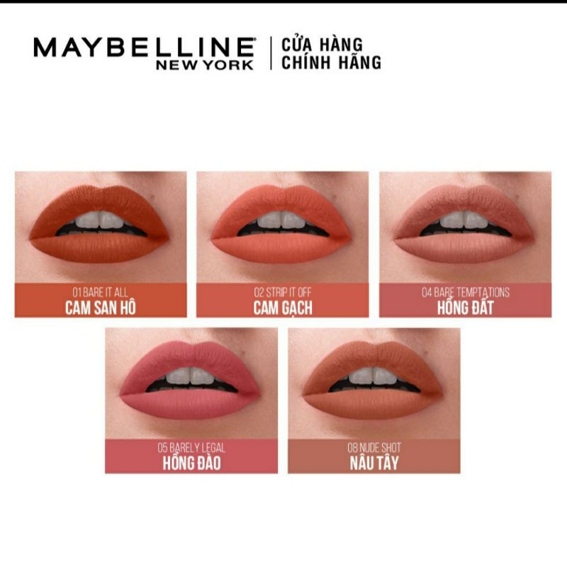 Son kem lì nhẹ môi Sensational Liquid Matte Lipstick 7ml | BigBuy360 - bigbuy360.vn