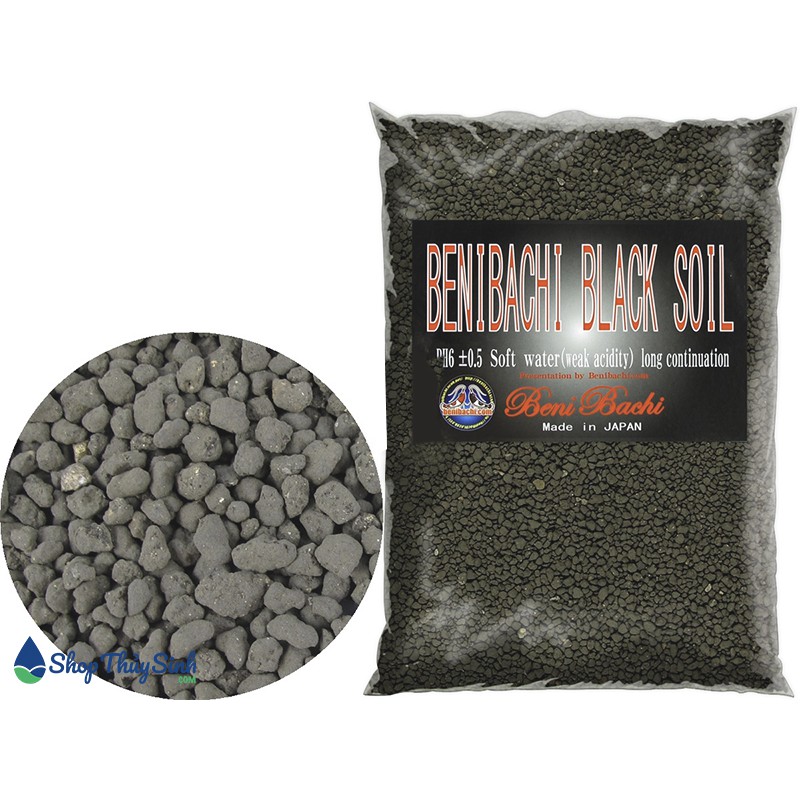 Nền nuôi tép Ong Benibachi Black Soil Fulvic