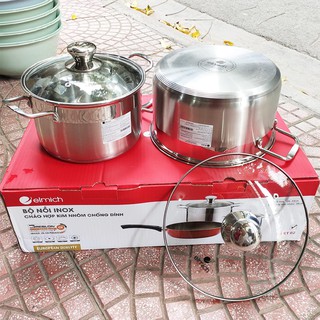 BỘ 2 NỒI INOX ELMICH EDA-05S2