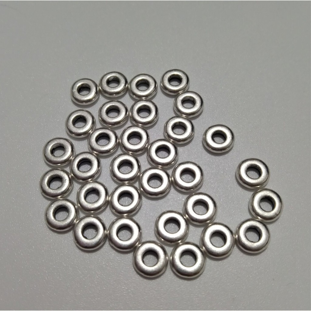 Set 30 hạt kim loại 3x6mm dùng làm trang sức thủ công