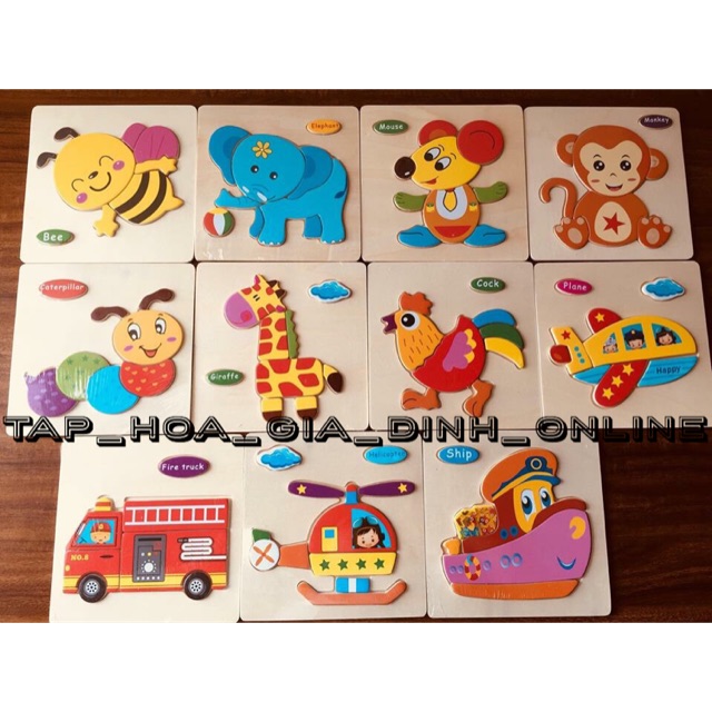 Bộ Puzzle cho bé tập ghép hình