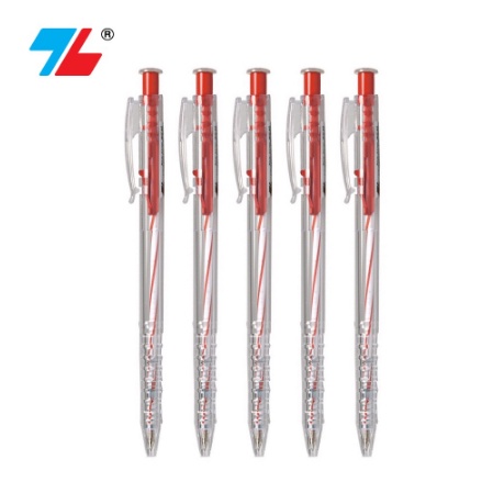 Bút bi Thiên Long TL-027, 3 màu Xanh - Đen - Đỏ, Ruột thay thế BPR-06