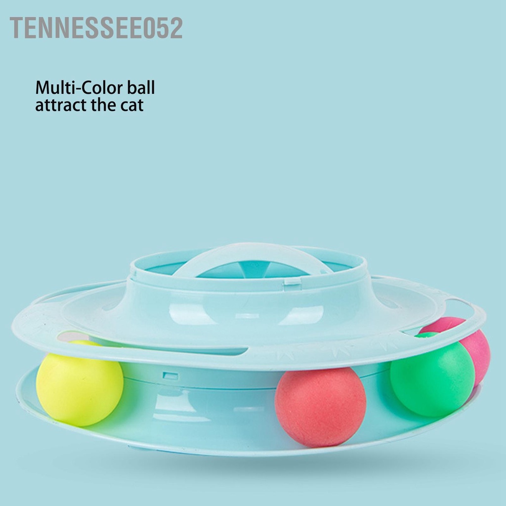 [Hàng Sẵn] Đồ Chơi Tháp bóng lăn 4 tầng Cho Mèo Với Chuột lò xo Chống Trượt Tương Tác Vui Nhộn【Tennessee052】