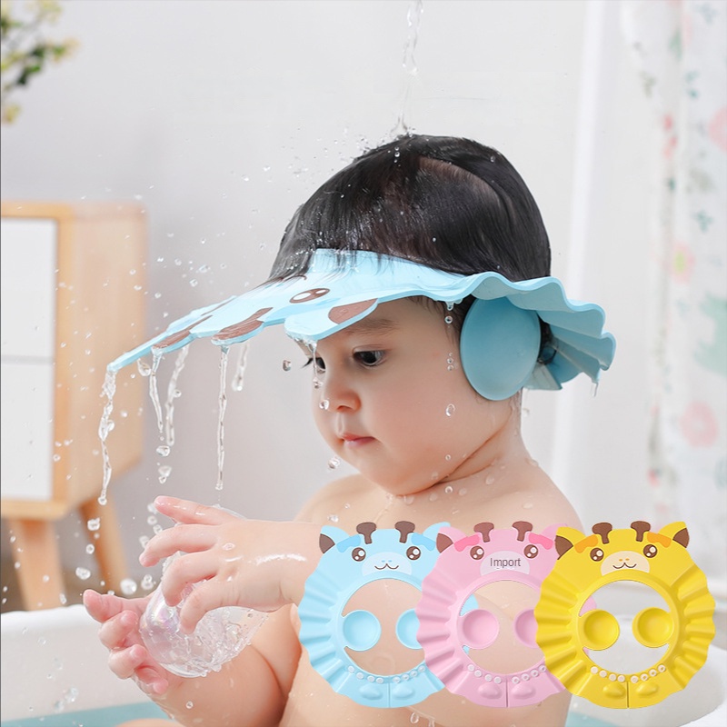 Mũ Chắn Nước Gội Đầu Cho Bé Từ 0-10 Tuổi