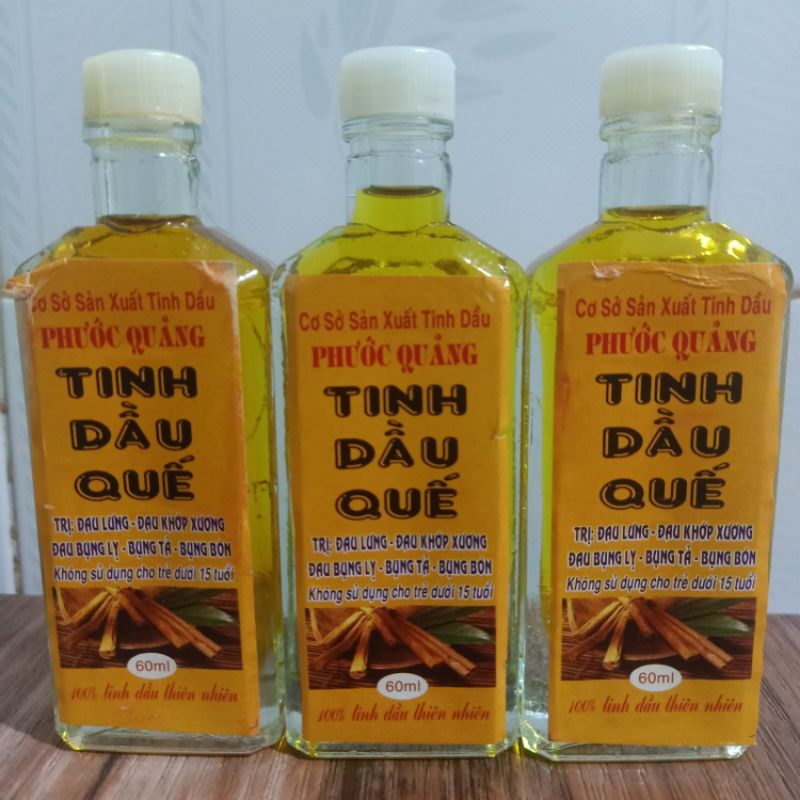 Tinh Dầu Quế Nguyên Chất Chính Gốc Huế Phước Quảng 60ml