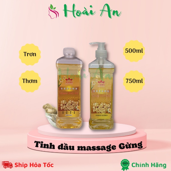 Tinh dầu Gừng massage body | Tinh dầu massage body Gừng