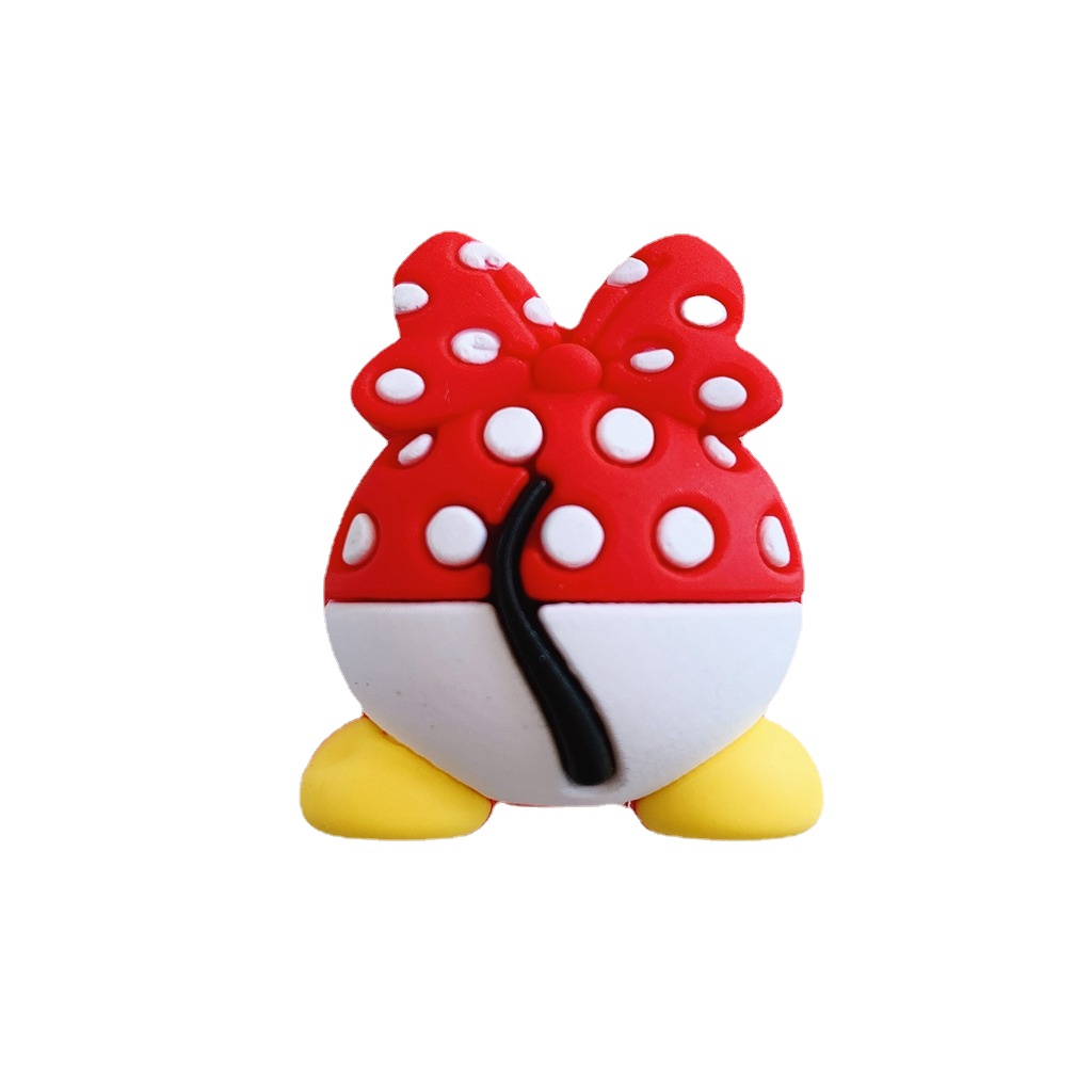1 Vỏ Bọc Bảo Vệ Dây Cáp Sạc iPhone USB Bằng Silicon Mềm Hình Mickey Minnie Ass Donald Daisy