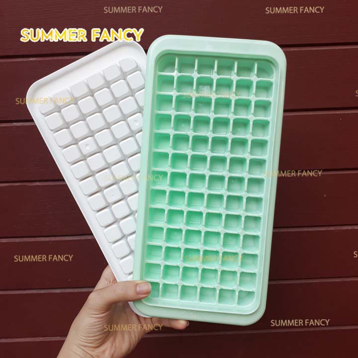 Khuôn 78 viên vuông khay rau câu phô mai, trái cây  thạch trà sữa khuôn socola viên - Ice cube tray for chocolate jelly