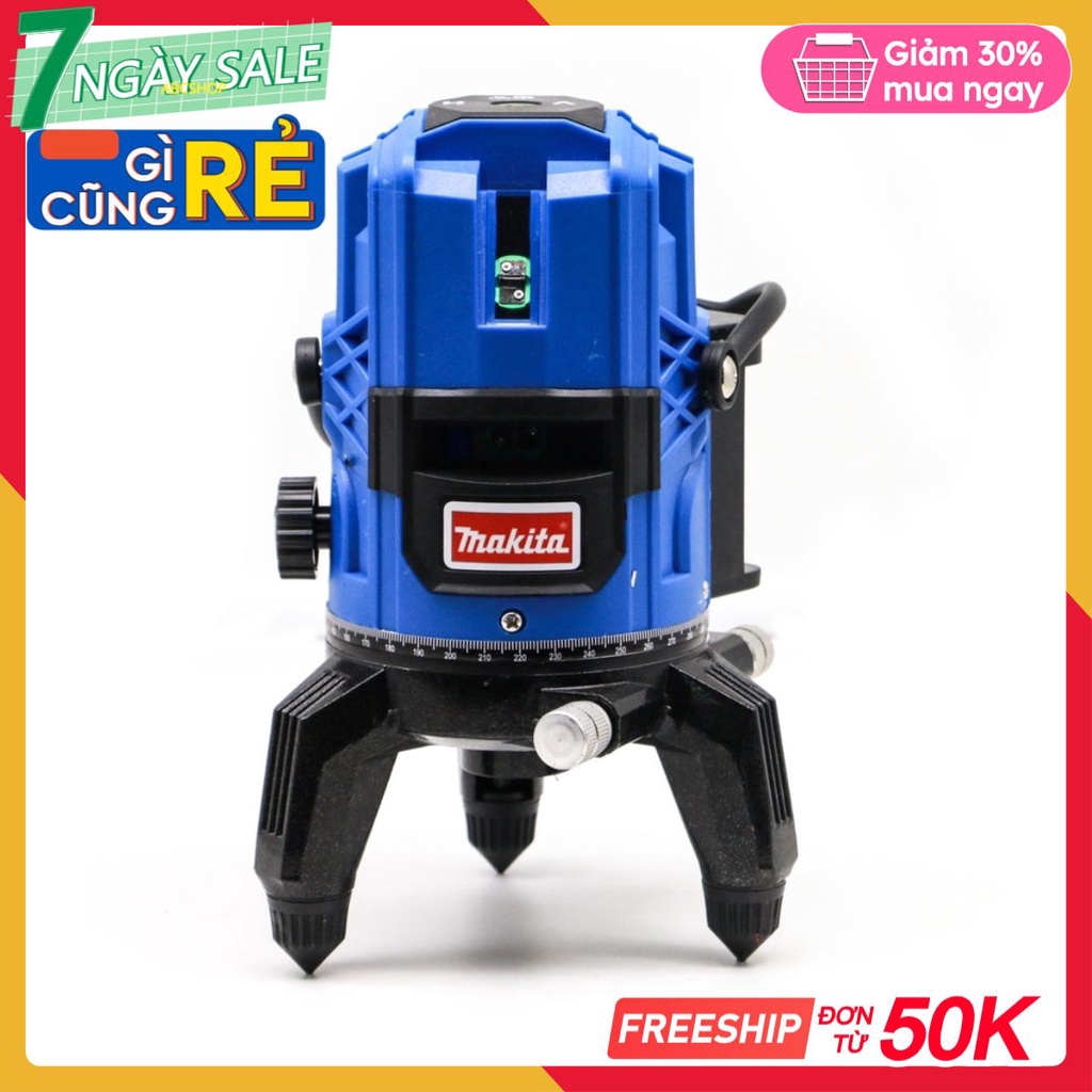 MÁY BẮN CỐT LASER MKT 5 tia xanh,chỉnh tia đậm nhạt kèm chân 1,2m