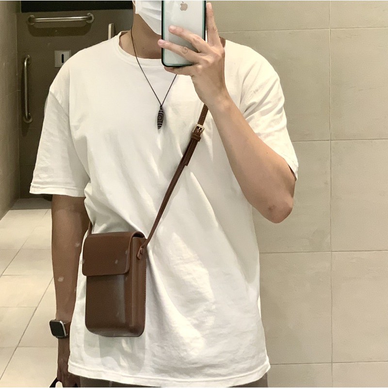 [Order] Túi da nhỏ nam nữ vintage thời trang: nâu, trắng, đen | BigBuy360 - bigbuy360.vn