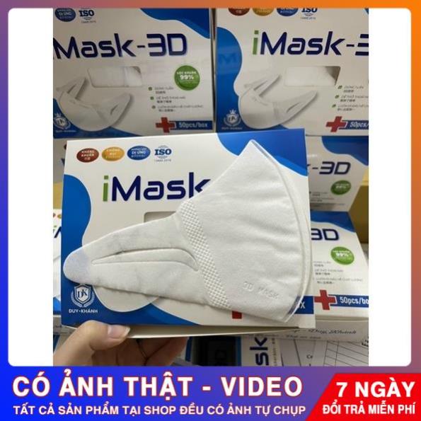 Khẩu Trang Y Tế Kháng Khuẩn Lọc Bụi Mịn 3D Duy Khánh - hộp 50 cái