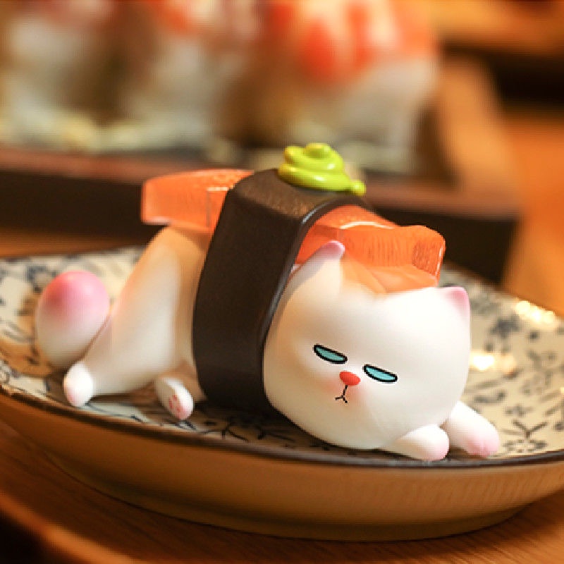 ❤sản phẩm chính thức❤ViViCat Phong cách thực phẩm POPMART Hộp mù Quà tặng Con búp bê Người mẫu Đồ chơi