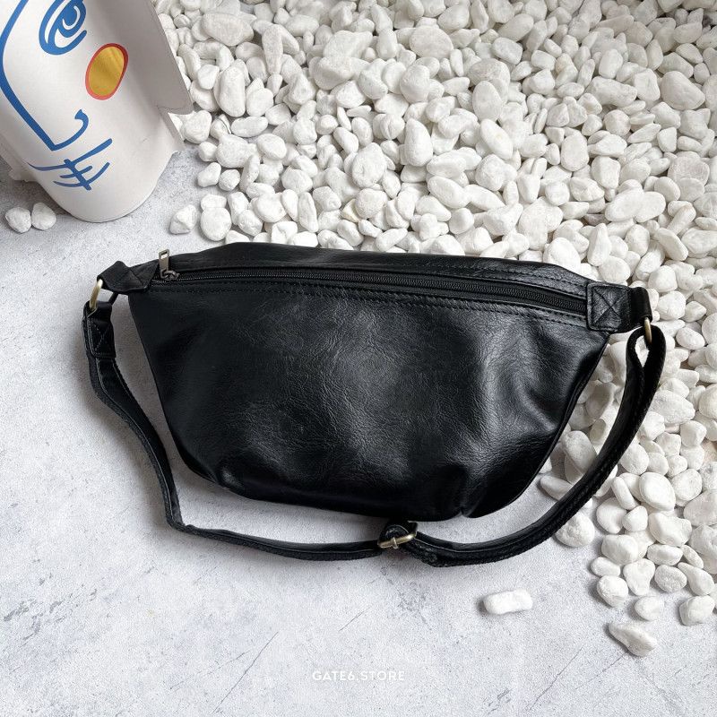 Túi đeo chéo Nam nữ EW da PU, túi đeo ngực thể thao 2 ngăn lớn thời trang Unisex phong cách Hàn Quốc GATE6 - 9943